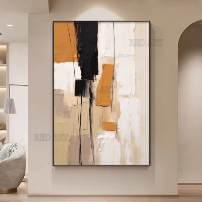 Large Size Contemporary Hand-painted Abstract Pict...