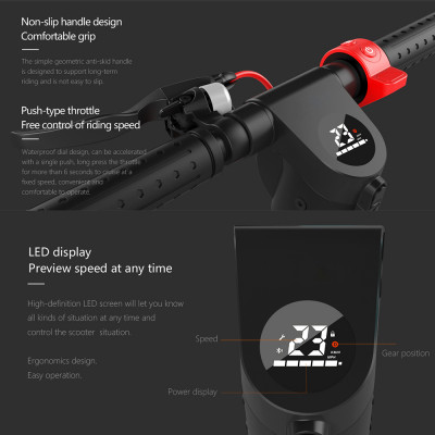 سكوتر كهربائي HX قابل للطي للبالغين ، سكوترات كهرب...