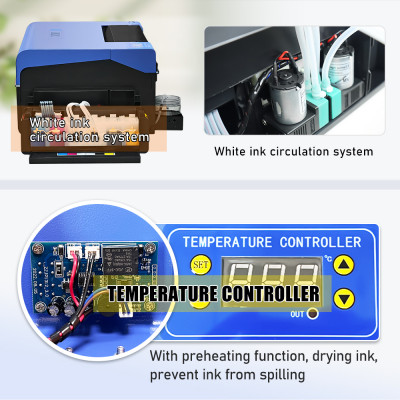 طابعة ألوان DTF مع مجفف فرن DTF ، مباشرة إلى طابعة...