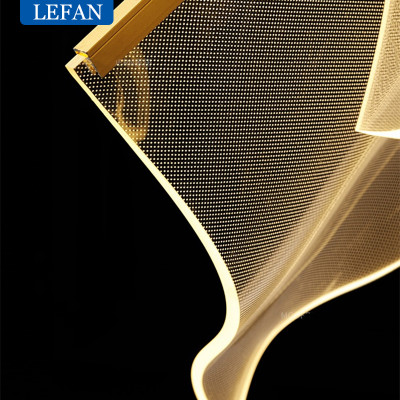 ضوء دليل LED الثريا الحديثة غرفة المعيشة إضاءة ديك...