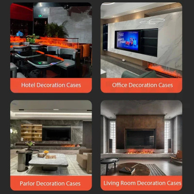 پانی کے بخارات کی چمنی رنگین شعلہ ECO TV آرائشی آگ...