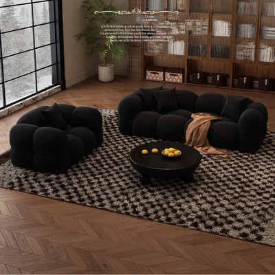 أرائك غرفة معيشة حديثة ، أرضية شمالية كسولة ، أرائ...