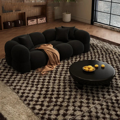 أرائك غرفة معيشة حديثة ، أرضية شمالية كسولة ، أرائ...