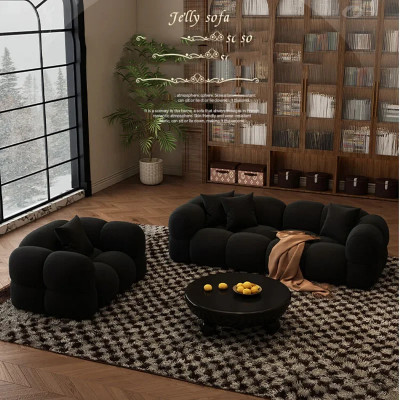 أرائك غرفة معيشة حديثة ، أرضية شمالية كسولة ، أرائ...