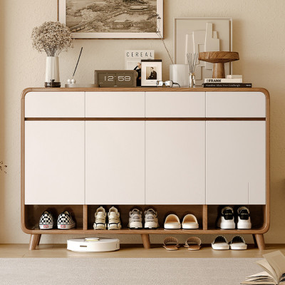 خزانة أحذية بدرج خشبي قابل للتعديل ، تخزين عمودي ،...