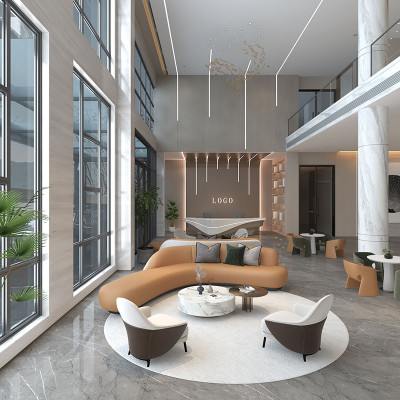 أريكة منحنية صناعية للمكتب ، أثاث مصمم ، فاخر ، تص...