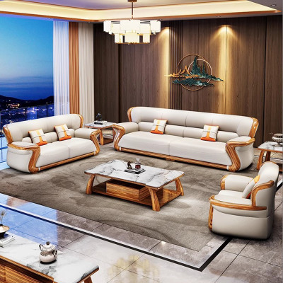 كرسي جلد بسيط شمالي ، أريكة غرفة معيشة ، أرضية كسو...