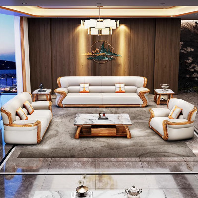 كرسي جلد بسيط شمالي ، أريكة غرفة معيشة ، أرضية كسو...