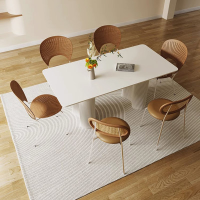 طاولة طعام موديل إيطالي حديثة حديثة مستطيلة الحد ا...