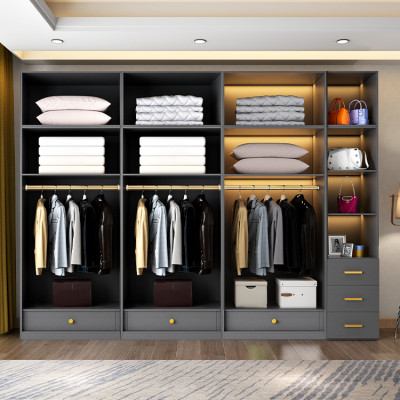 خزانة ملابس برفوف مصنوعة يدوياً للتخزين ، خزانات م...