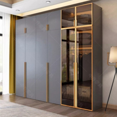 خزانة ملابس برفوف مصنوعة يدوياً للتخزين ، خزانات م...