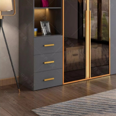 خزانة ملابس برفوف مصنوعة يدوياً للتخزين ، خزانات م...