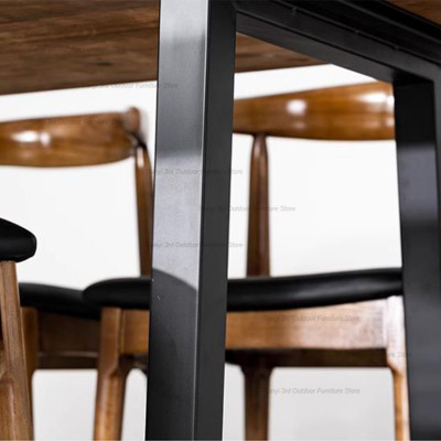 طاولة طعام خشبية اسكندنافية ، تصميم بسيط ، أثاث من...