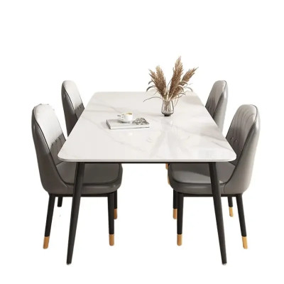 طاولة طعام بسيطة شمالية ، طقم مقاوم للماء ، تصميم...