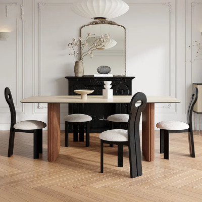 اليابان نمط تصميم طاولة الطعام للمنزل ، طاولة خشبي...