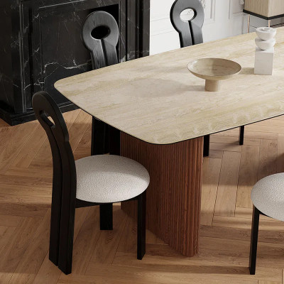 اليابان نمط تصميم طاولة الطعام للمنزل ، طاولة خشبي...