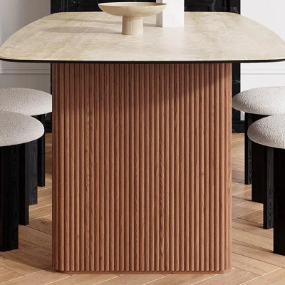 اليابان نمط تصميم طاولة الطعام للمنزل ، طاولة خشبي...