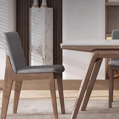 طاولة طعام خشبية مستطيلة ، أبيض ياباني ، مقاوم للم...