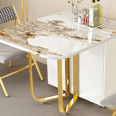 طاولة طعام بسيطة قابلة للتمديد ، طاولة قابلة للطي...