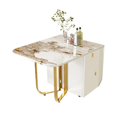 طاولة طعام بسيطة قابلة للتمديد ، طاولة قابلة للطي...