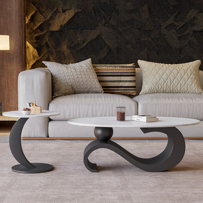 طاولة قهوة بسيطة فريدة من نوعها ، أثاث على الطراز...