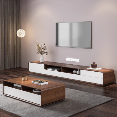 حامل تلفاز فاخر حديث ، تخزين أرضية خشبية ، منظم مص...