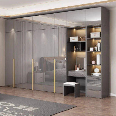 خزانة درج تخزين خشبية ، توفير مساحة ، نظام خزانة م...