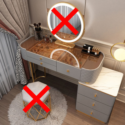 مجموعة مكياج مرآة جسم ، طاولة كونسول ، أدراج ، مضم...