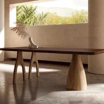 طاولة طعام من الخشب الصلب ، طاولة قهوة شوكة شجرة ،...