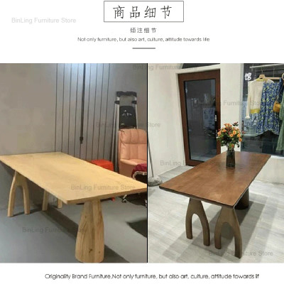 طاولة طعام من الخشب الصلب ، طاولة قهوة شوكة شجرة ،...