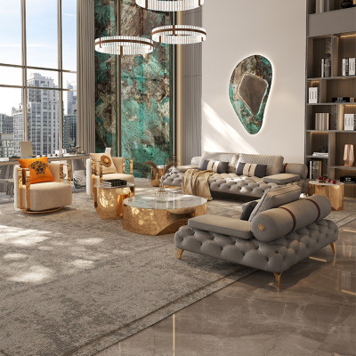 كرسي أريكة تاليان من الجلد الطبيعي ، لوفيسيت الفرد...