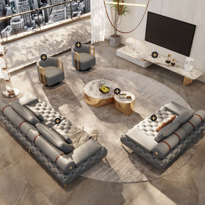 كرسي أريكة تاليان من الجلد الطبيعي ، لوفيسيت الفرد...