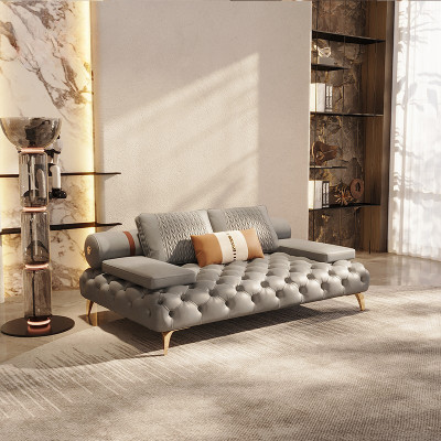 كرسي أريكة تاليان من الجلد الطبيعي ، لوفيسيت الفرد...