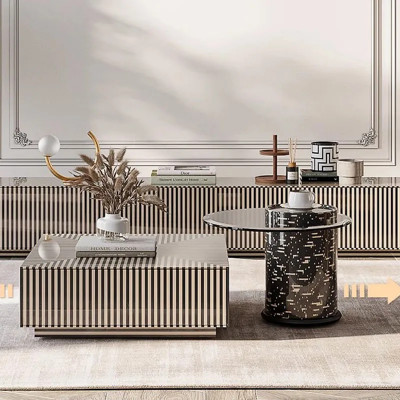 کارنر ٹیبلز سینٹر ہوم فرنیچر نورڈک جمالیاتی کمرہ م...