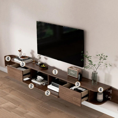 سپورٹ ٹی وی اسٹینڈز شیلف اسٹوریج کیبنٹ Ps5 سائڈ بو...