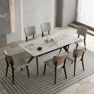 أرجل طاولة طعام مستطيلة ، طاولة معدنية فاخرة للمنز...