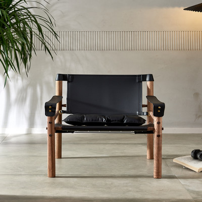 كرسي صالة من الخشب الصلب ADDE MOCHAIR ، أريكة بتصم...