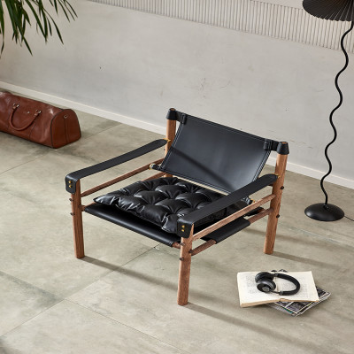 كرسي صالة من الخشب الصلب ADDE MOCHAIR ، أريكة بتصم...