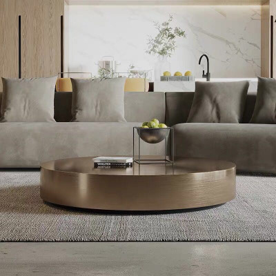 طاولة شاي دائرية من الفولاذ المقاوم للصدأ الشمال ،...