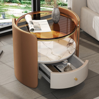 نايتستاند زجاجية مستديرة جمالية ، نايتستاند شمالية...