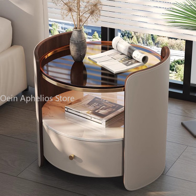 نايتستاند زجاجية مستديرة جمالية ، نايتستاند شمالية...