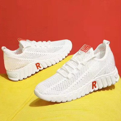 حذاء رياضي غير رسمي للنساء ، حذاء أبيض ، شبكة جيدة...