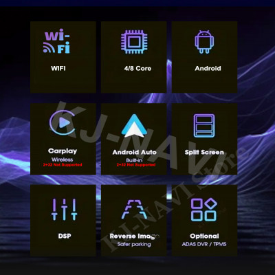 مشغل سيارة لاسلكي متعدد الوسائط لهوندا أكورد 8 كرو...