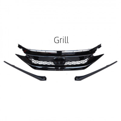 مجموعة هيكل المصد الخلفي الأمامي للسيارة Honda civ...