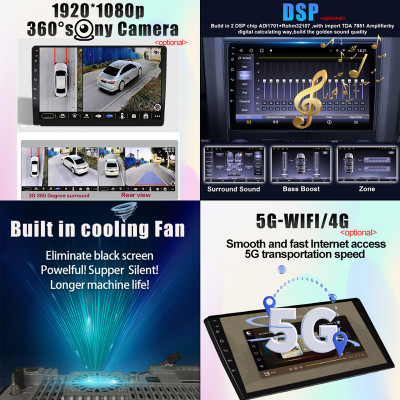 مشغل وسائط متعددة راديو للسيارة يعمل بنظام أندرويد...