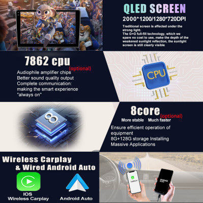 مشغل وسائط متعددة راديو للسيارة يعمل بنظام أندرويد...