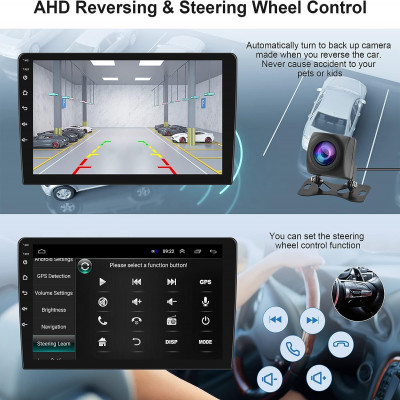 مشغل وسائط متعددة راديو للسيارة يعمل بنظام أندرويد...