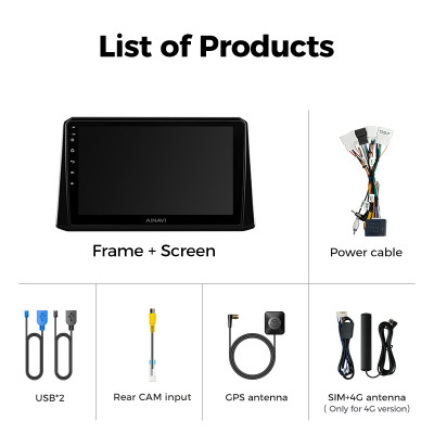 ٹویوٹا کرولا 12 کراس 2019-2022 کارپلے اینڈرائیڈ آٹ...