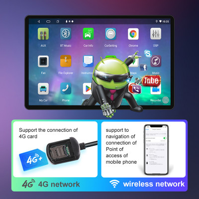 8 + 256G 13.1 بوصة 2 Din Android راديو ستيريو للسي...