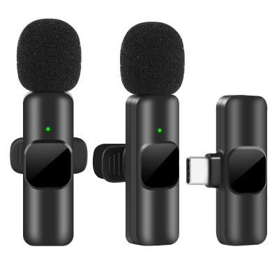 Wireless Lavalier microphone portable, audio and v...